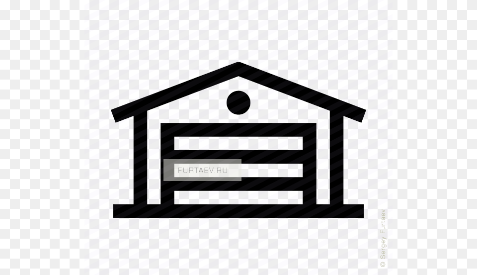 Vector Icon Of Building With Automatic Door Vector Garage Door, Bus Stop, Outdoors, Architecture, Shelter Free Transparent Png