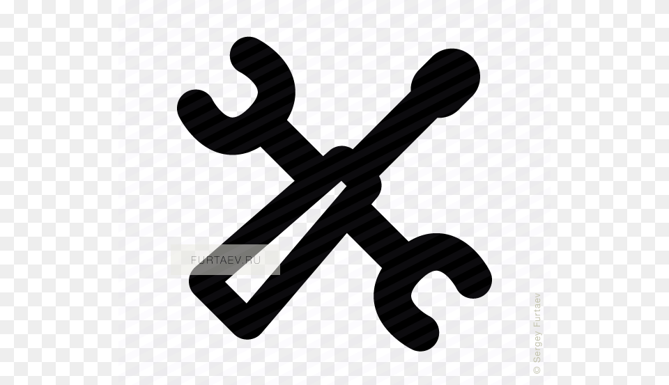 Vector Icon Of Crossed Screwdriver And Wrench Illustration, Electronics, Hardware, Hook Free Transparent Png