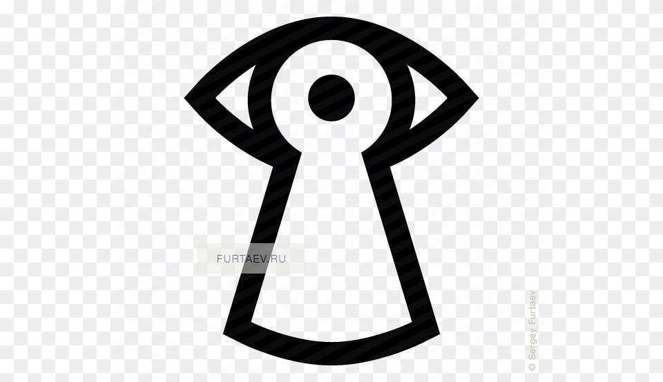 Vector Icon Of Eye Looking Through Keyhole Spy Eye Vector, Smoke Pipe Free Png