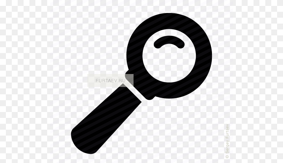 Vector Icon Of Hand Lens Magnifying Glass Png