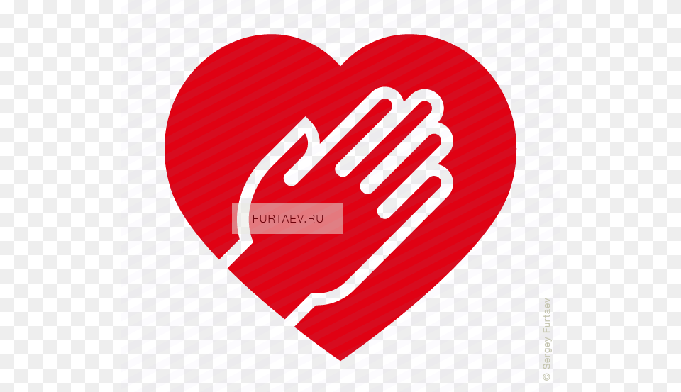 Vector Icon Of Heart Under Human Hand Heart, Dynamite, Weapon Png Image