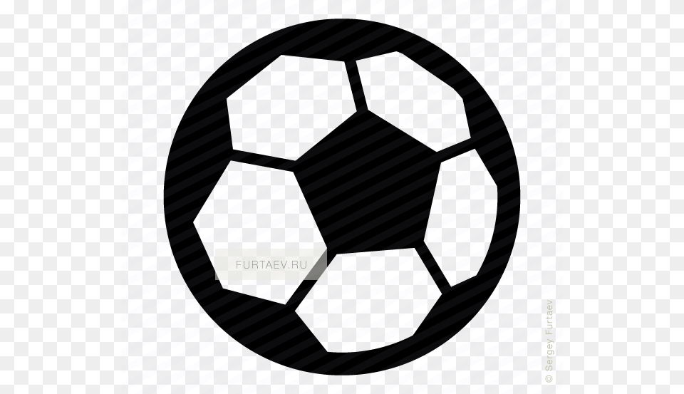 Vector Icon Of Soccer Ball Soccer Ball, Steering Wheel, Transportation, Vehicle Free Png