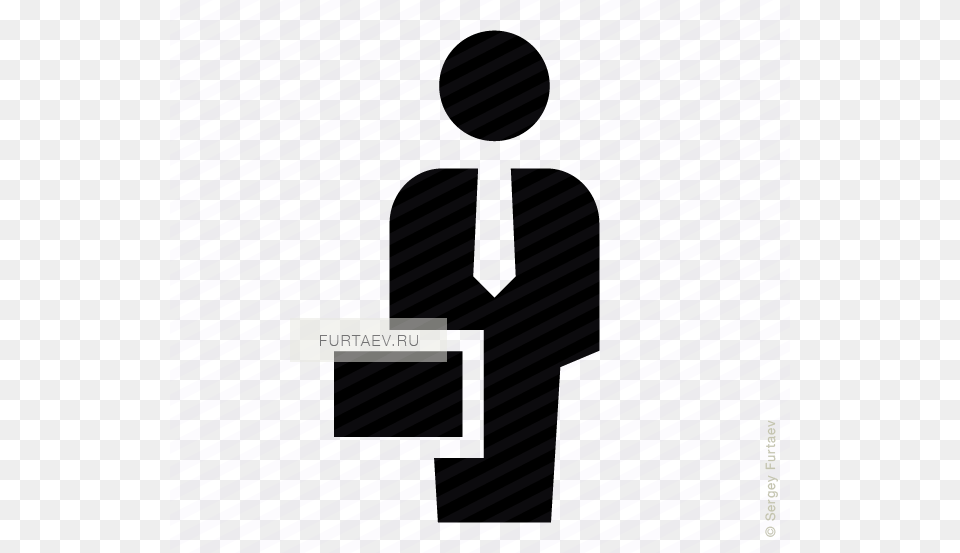 Vector Icon Of Standing Man With Tie And Briefcase Man With Briefcase Icon, Formal Wear, Clothing, Suit Free Transparent Png