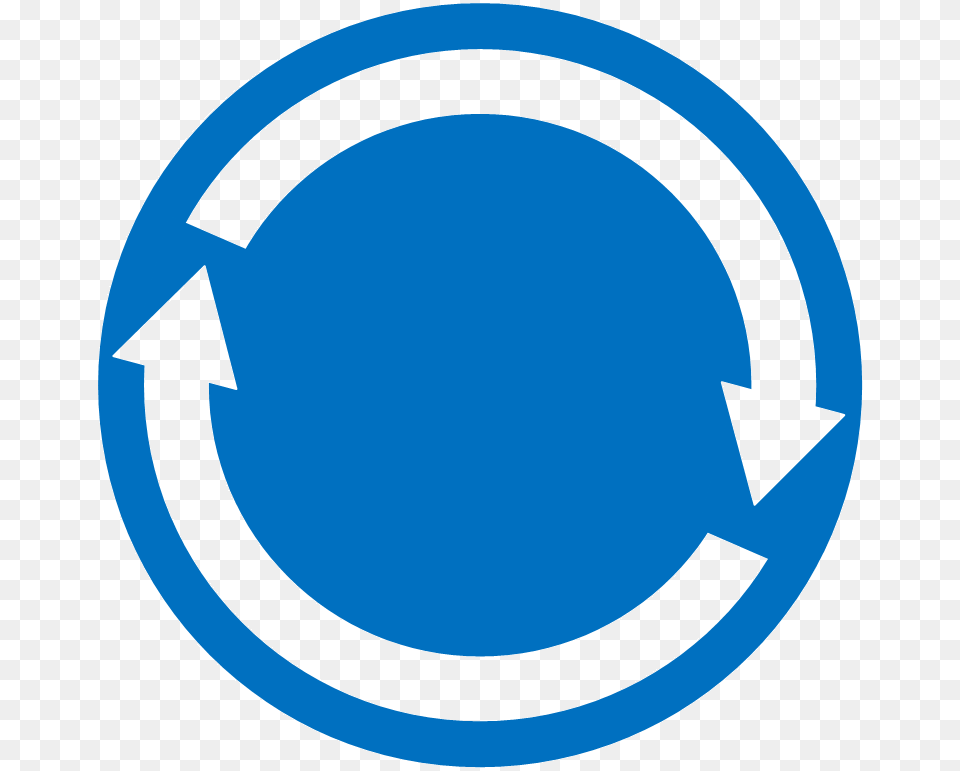 Vector Icon Of Two Arrows Going Around A Circle Arrow Going In A Circle, Symbol, Recycling Symbol Free Png Download