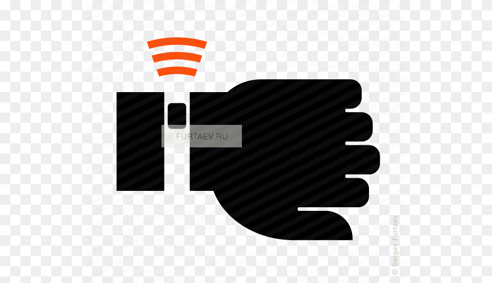 Vector Icon Of Wireless Signal Going From Activity Watch Hand Icon, Clothing, Glove, Light, Body Part Png Image