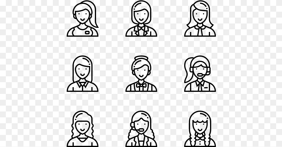 Vector Icons Woman, Gray Free Png Download
