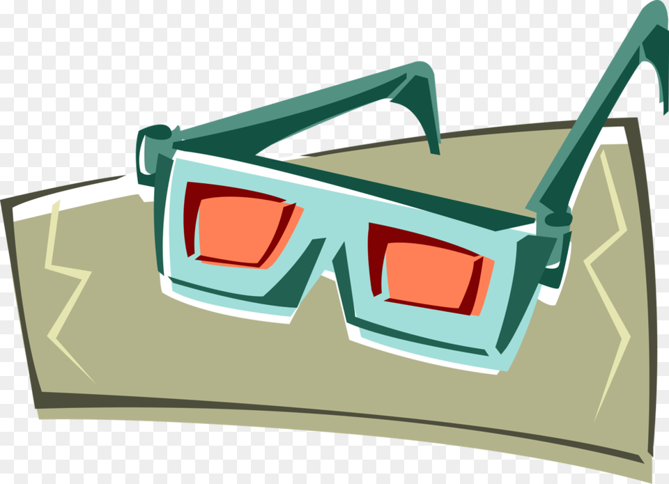 Vector Illustration Of 3 D Glasses See Things In Three Illustration, Accessories, Goggles Free Transparent Png