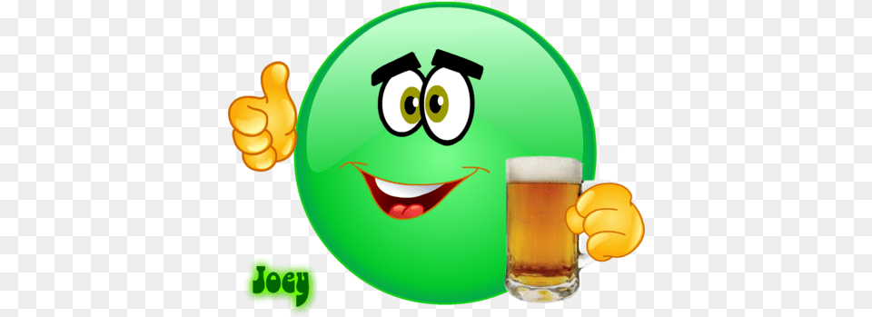 Vector Illustration Of A 3d Yellow Smiley Emoji Emoticon Pint Of Beer, Alcohol, Beverage, Glass, Lager Png Image