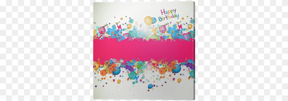 Vector Illustration Of A Happy Birthday Greeting Card Birthday Memory Book Birthday Book Journal Birthday, Art, Graphics, Paper, Purple Png Image