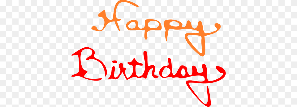 Vector Illustration Of A Happy Birthday Sign, Handwriting, Text, Person Png Image