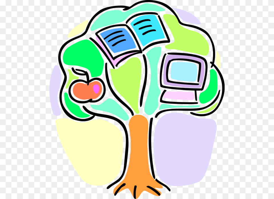 Vector Illustration Of Academic Education Tree Of Knowledge Knowledge Tree Clipart, Art, Baby, Person Free Transparent Png