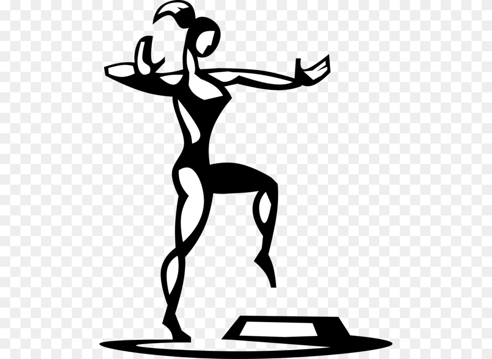 Vector Illustration Of Aerobics Exercise And Physical, Silhouette, Stencil, Astronomy, Moon Png