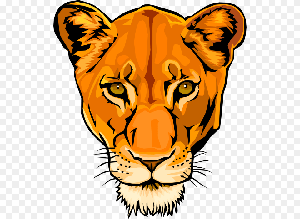 Vector Illustration Of African Female Big Cat Lion Timothy Edwards Middle School Logo, Animal, Mammal, Wildlife, Baby Free Png Download