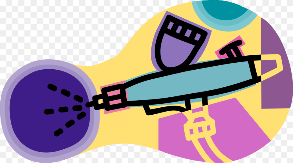 Vector Illustration Of Airbrush Air Operated Venturi, Toy Png