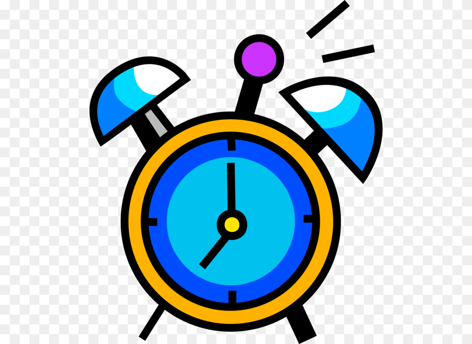 Vector Illustration Of Alarm Clock Ringing Its Morning Alarm Clock Illustration, Alarm Clock Free Png