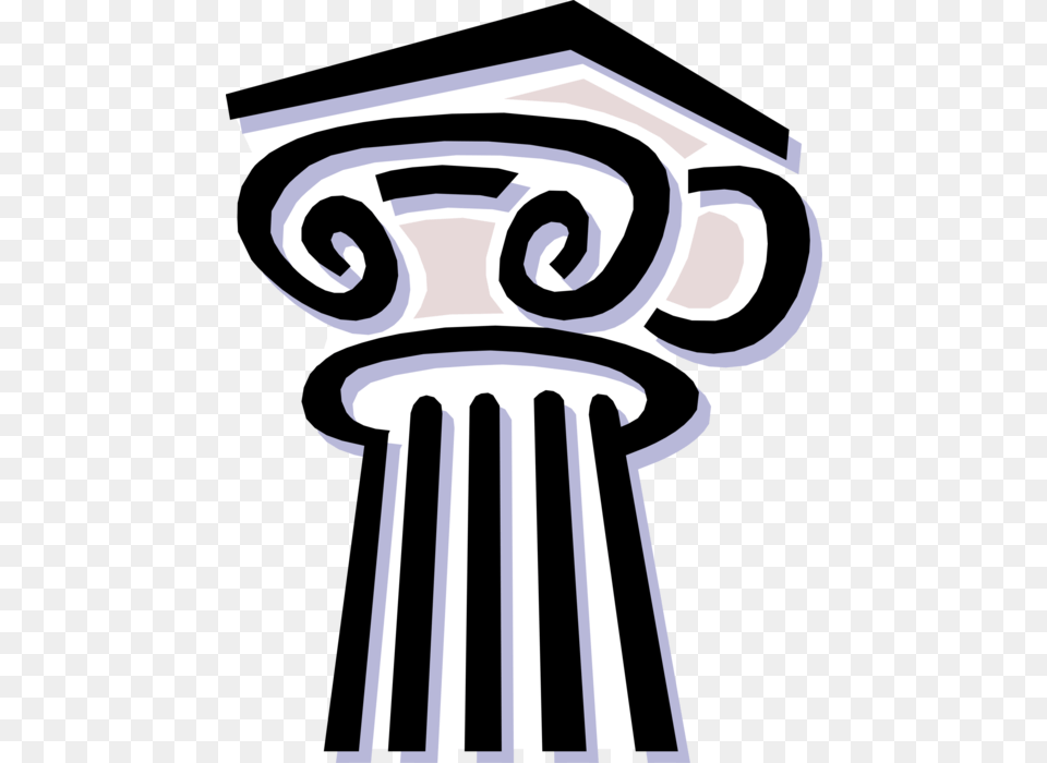 Vector Illustration Of Ancient Classic Greek Architecture College Fraternities And Sororities, Pillar, Person Free Png Download
