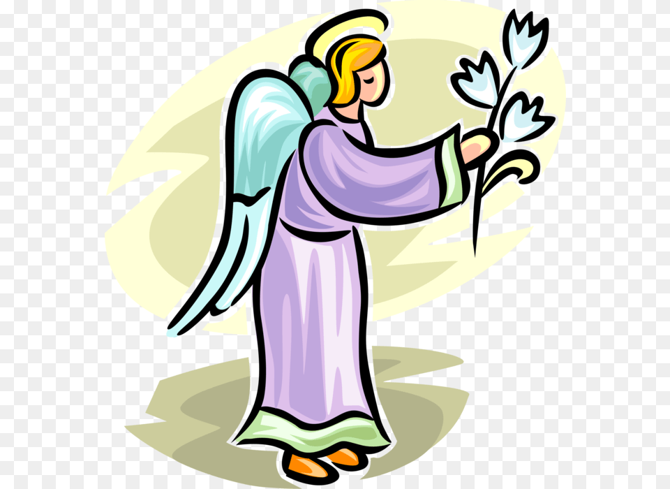 Vector Illustration Of Angelic Spiritual Winged Angel, Adult, Female, Person, Woman Png