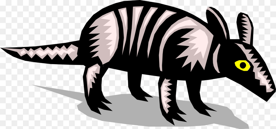 Vector Illustration Of Armored Armadillo Takes Stroll Boar, Animal, Mammal, Wildlife, Fish Free Transparent Png