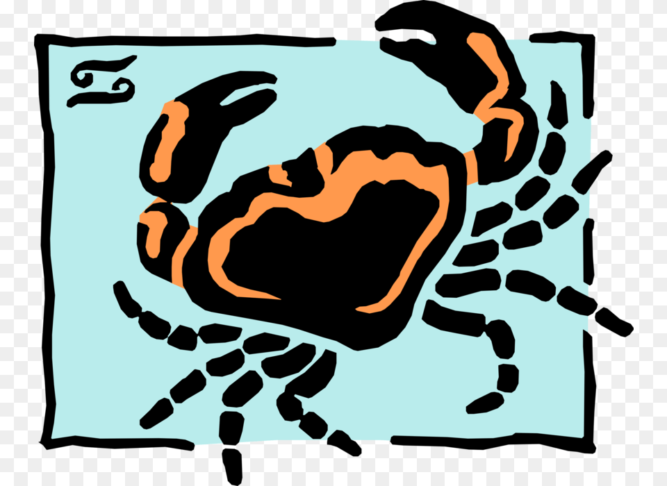 Vector Illustration Of Astrological Horoscope Astrology, Animal, Crab, Food, Invertebrate Free Png