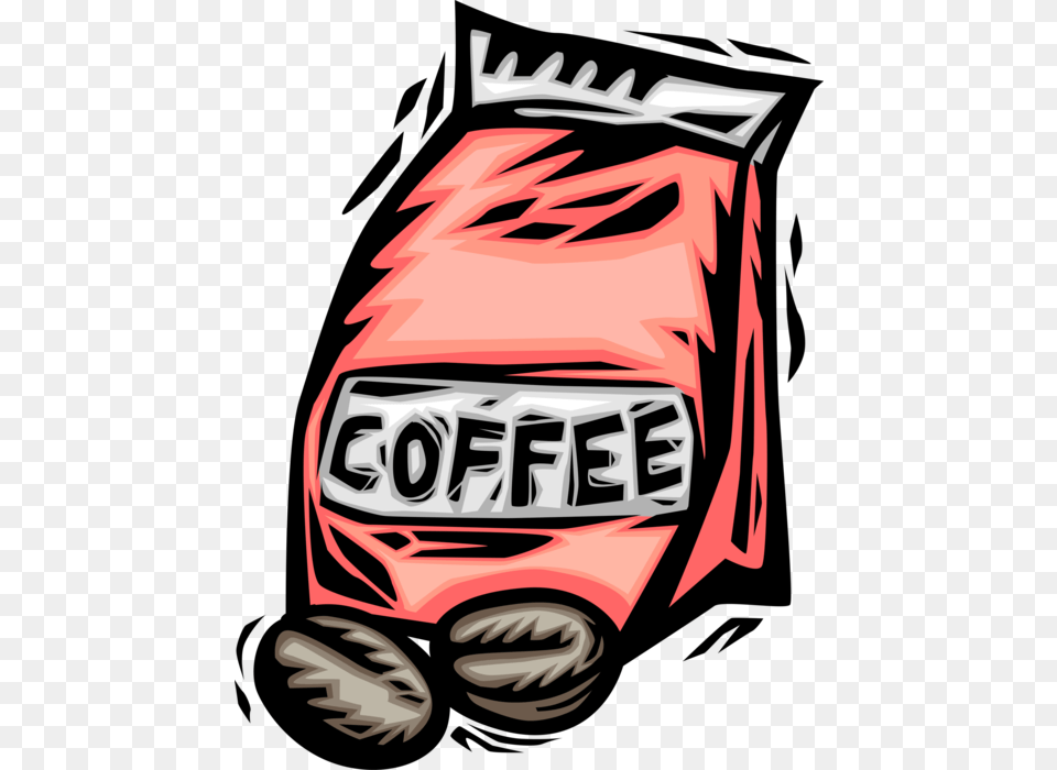 Vector Illustration Of Bag Of Coffee Bean Seed Of The Clipart Saco De Caf, Logo, Device, Grass, Lawn Png