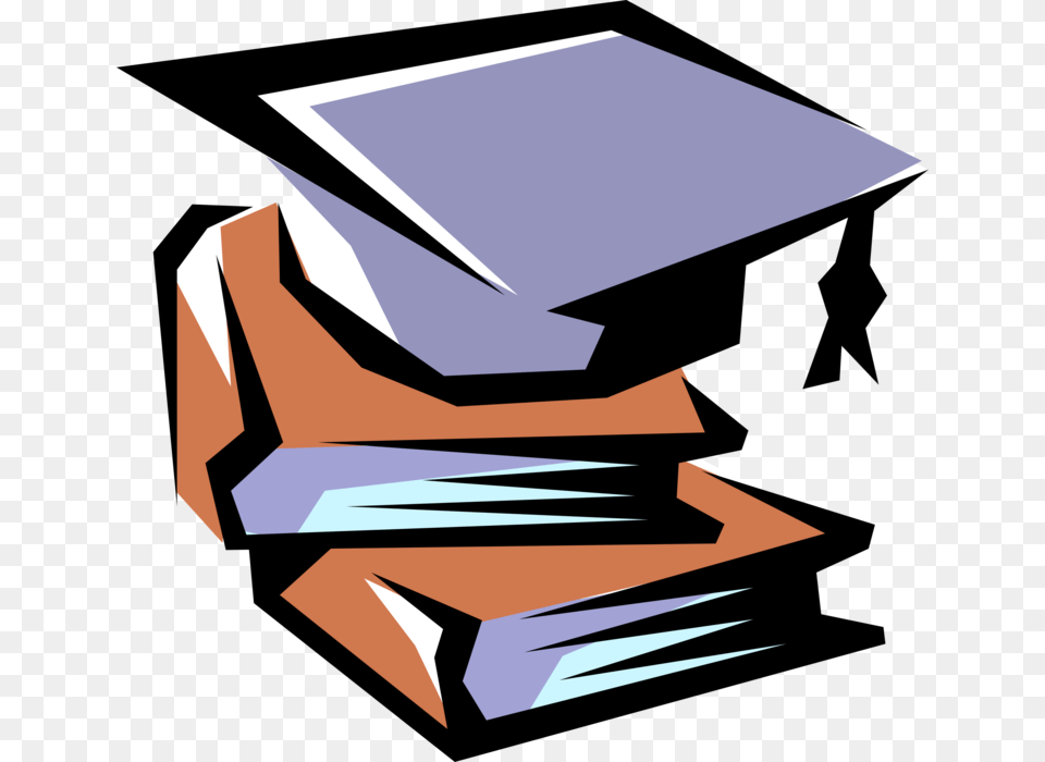 Vector Illustration Of Books With Commencement Graduation Inferred Evaluative And Literal, Book, People, Person, Publication Png