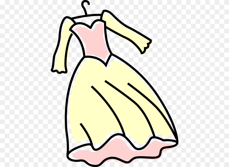 Vector Illustration Of Bride S Wedding Dress Or Gown Png