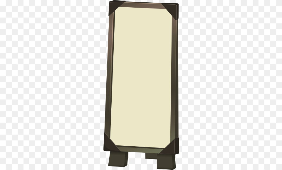 Vector Illustration Of Brown Mansized Mirror Mirror, White Board Png Image
