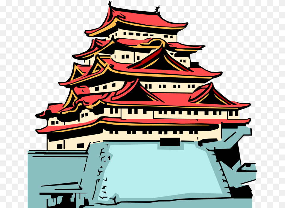 Vector Illustration Of Buddhist Temple Japan Japanese Buddhist Temple, Architecture, Building, Pagoda, Prayer Free Transparent Png