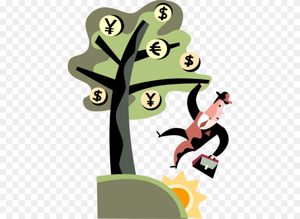 Vector Illustration Of Businessman Climbs International Cartoon, Baby, Person Png Image