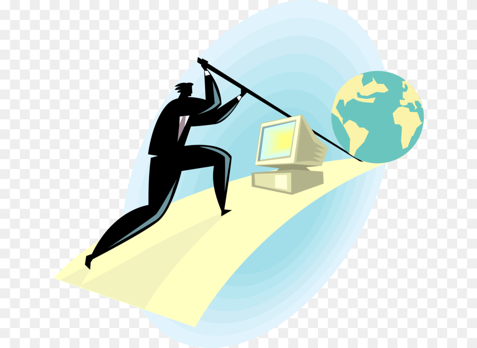Vector Illustration Of Businessman Leveraging Technology Leveraging Resources, Photography, Outdoors Free Transparent Png