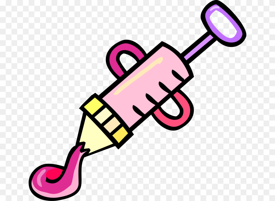 Vector Illustration Of Cake Frosting And Decorating Clipart Icing, Smoke Pipe, Dynamite, Weapon Png Image