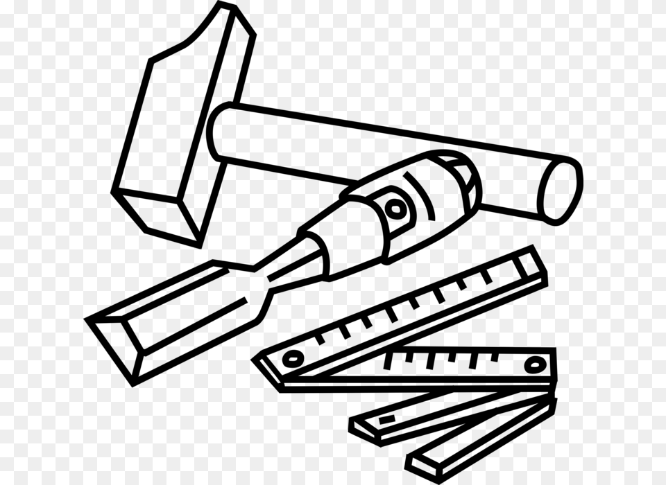 Vector Illustration Of Carpentry And Woodworking Wood Wood Working Clip Art Black And White, Gray Png
