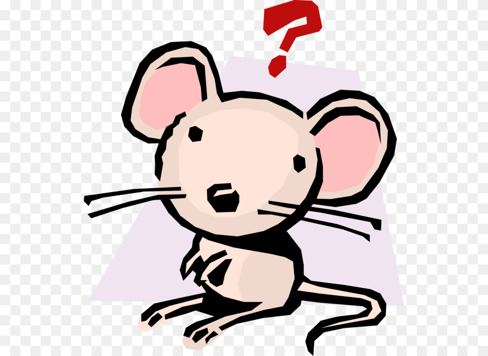 Vector Illustration Of Cartoon Rodent Mouse Ponders Vector Graphics, Baby, Person, Face, Head Png