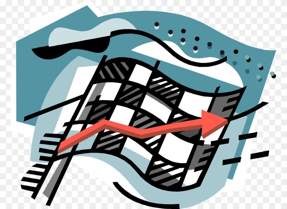 Vector Illustration Of Checkered Or Chequered Flag Graphic Design, Animal, Fish, Sea Life, Shark Png