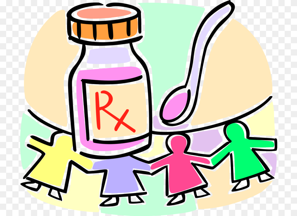 Vector Illustration Of Children S Prescription Cough, Bottle, Baby, Person, Purple Free Transparent Png