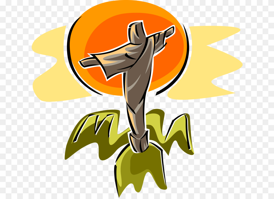 Vector Illustration Of Christ The Redeemer In Rio De God Clipart, Symbol, People, Person, Martial Arts Free Png