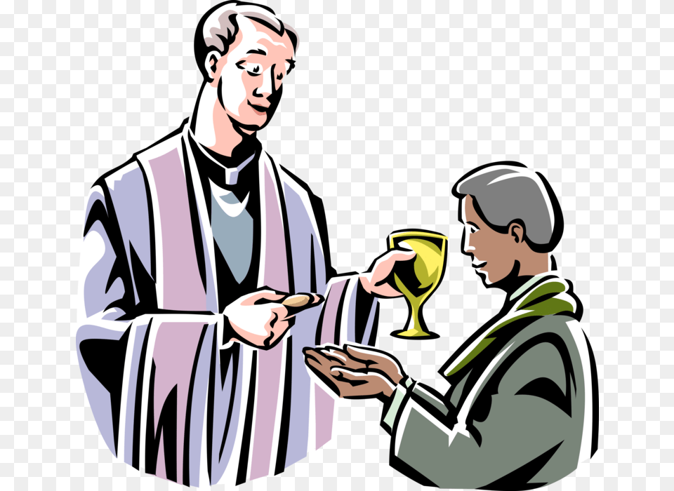 Vector Illustration Of Christian Religion Catholic, Person, People, Adult, Man Png Image