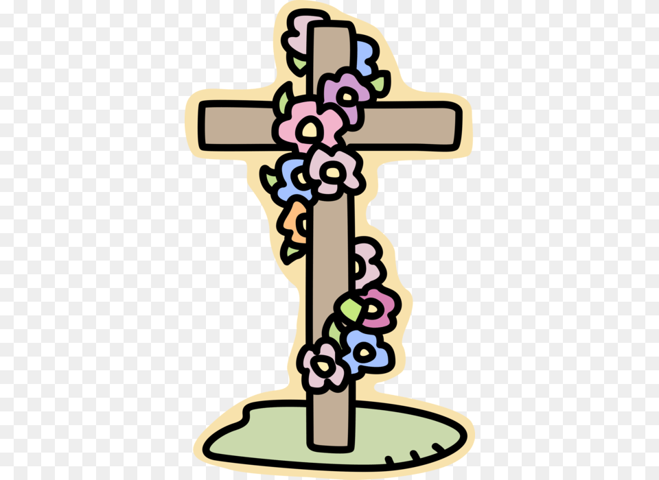 Vector Illustration Of Christian Religious Cross Symbol Clip Art Free Png