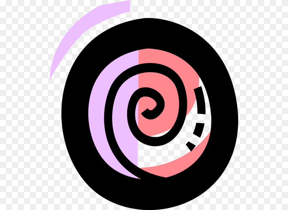 Vector Illustration Of Circular Spiral Sacred Symbol Circle, Coil Free Png Download