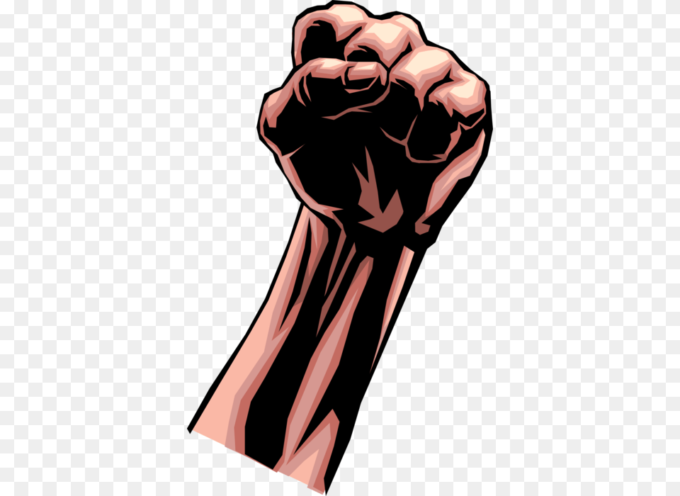 Vector Illustration Of Clenched Fist Nonverbal Communication Punhos Para Cima, Body Part, Hand, Person, Adult Free Png Download
