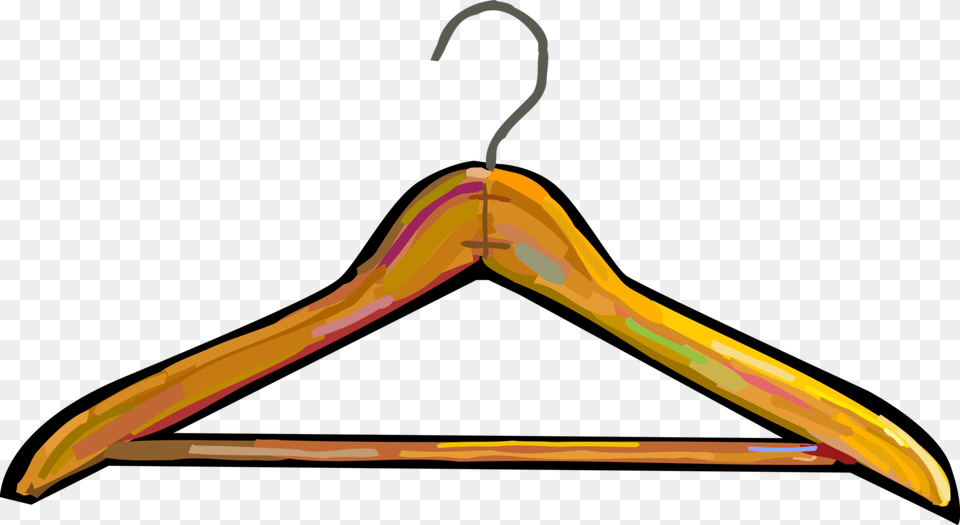 Vector Illustration Of Clothes Hanger Or Coat Hanger Vector Graphics Free Png