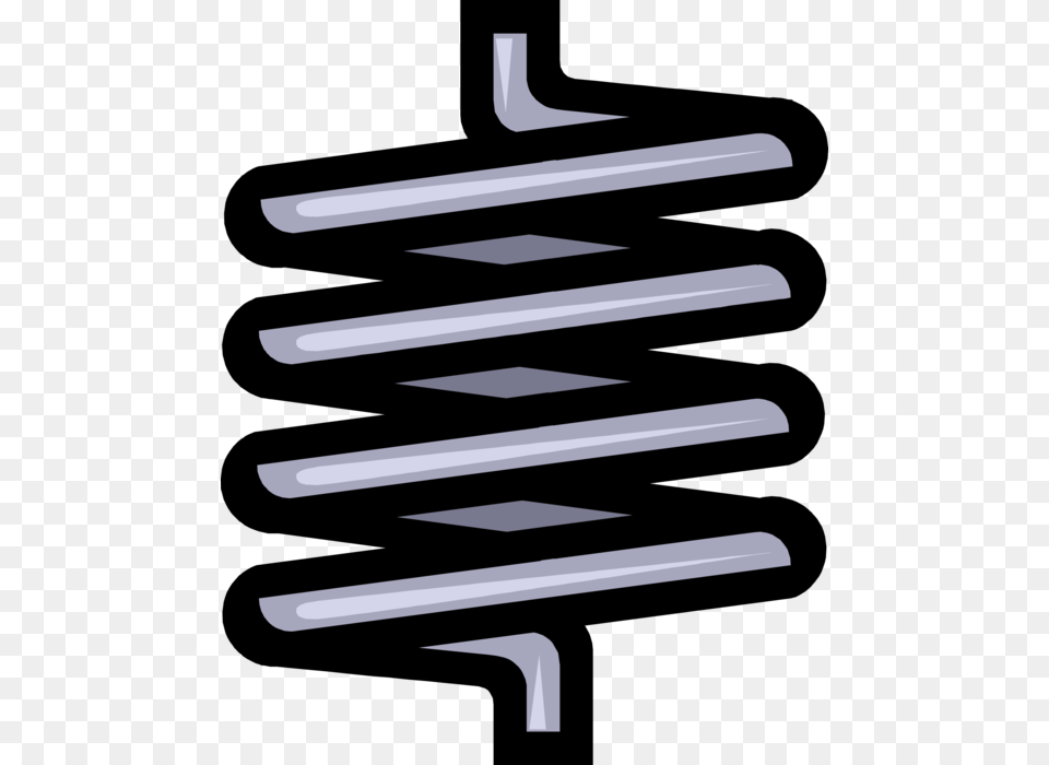 Vector Illustration Of Coil Spring Elastic Object Stores Coil Vector, Cutlery, Fork, Spiral Free Transparent Png