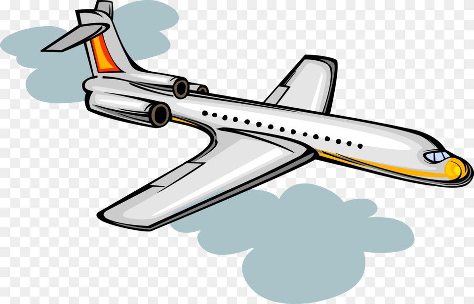 Vector Illustration Of Commercial Aircraft Passenger Vector May Bay Oto, Airliner, Airplane, Transportation, Vehicle Png Image