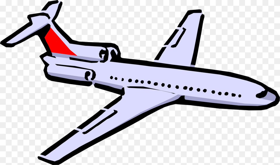 Vector Illustration Of Commercial Airplane Passenger Airplane Gif Clip Art, Aircraft, Airliner, Transportation, Vehicle Free Png