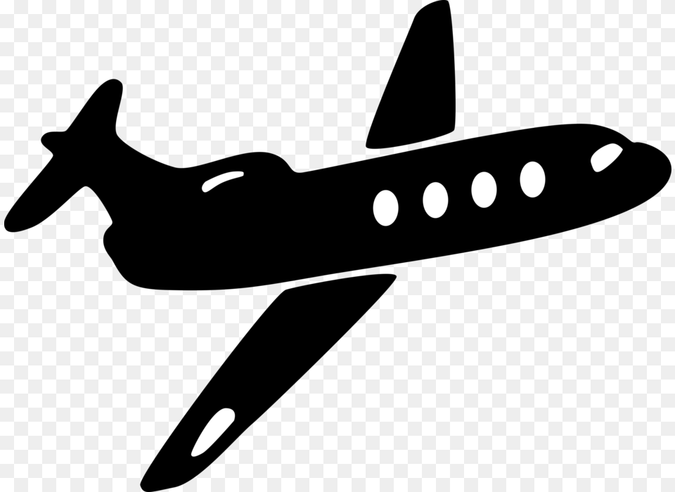 Vector Illustration Of Commercial Airplane Passenger Logo Avion, Lighting, Cutlery Png