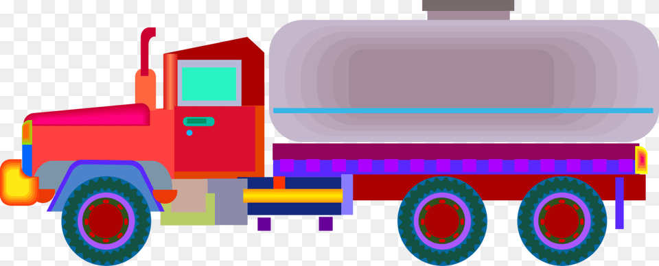 Vector Illustration Of Commercial Shipping And Delivery Truck Activity, Trailer Truck, Transportation, Vehicle, Machine Free Png Download