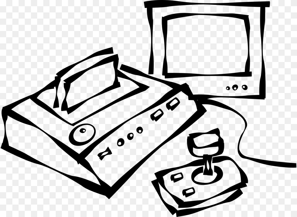 Vector Illustration Of Computer Information Technology Clipart Edv, Gray Png
