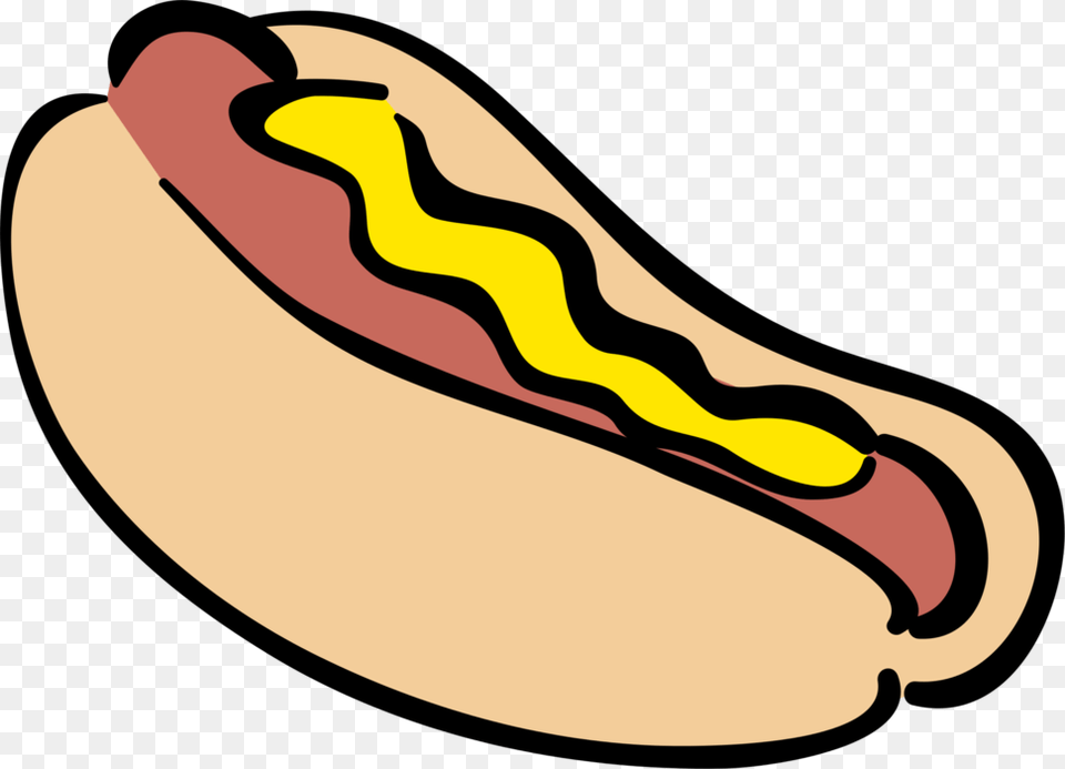 Vector Illustration Of Cooked Hot Dog Or Hotdog Frankfurter, Food, Hot Dog, Smoke Pipe Free Png