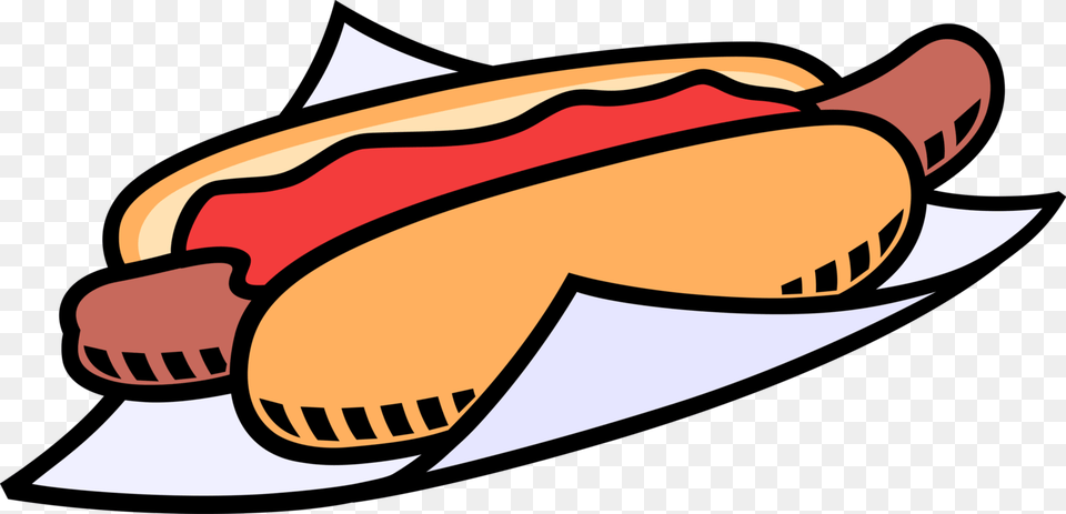 Vector Illustration Of Cooked Hot Dog Or Hotdog Frankfurter Hot Dog, Food, Hot Dog, Animal, Fish Free Png