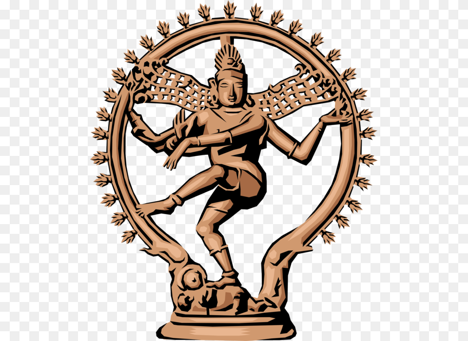 Vector Illustration Of Cosmic Dancer Shiva The Auspicious, Person, Face, Head Free Png Download
